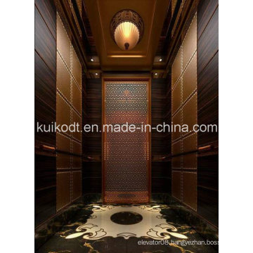 Villa Elevator with Wooden Decoration